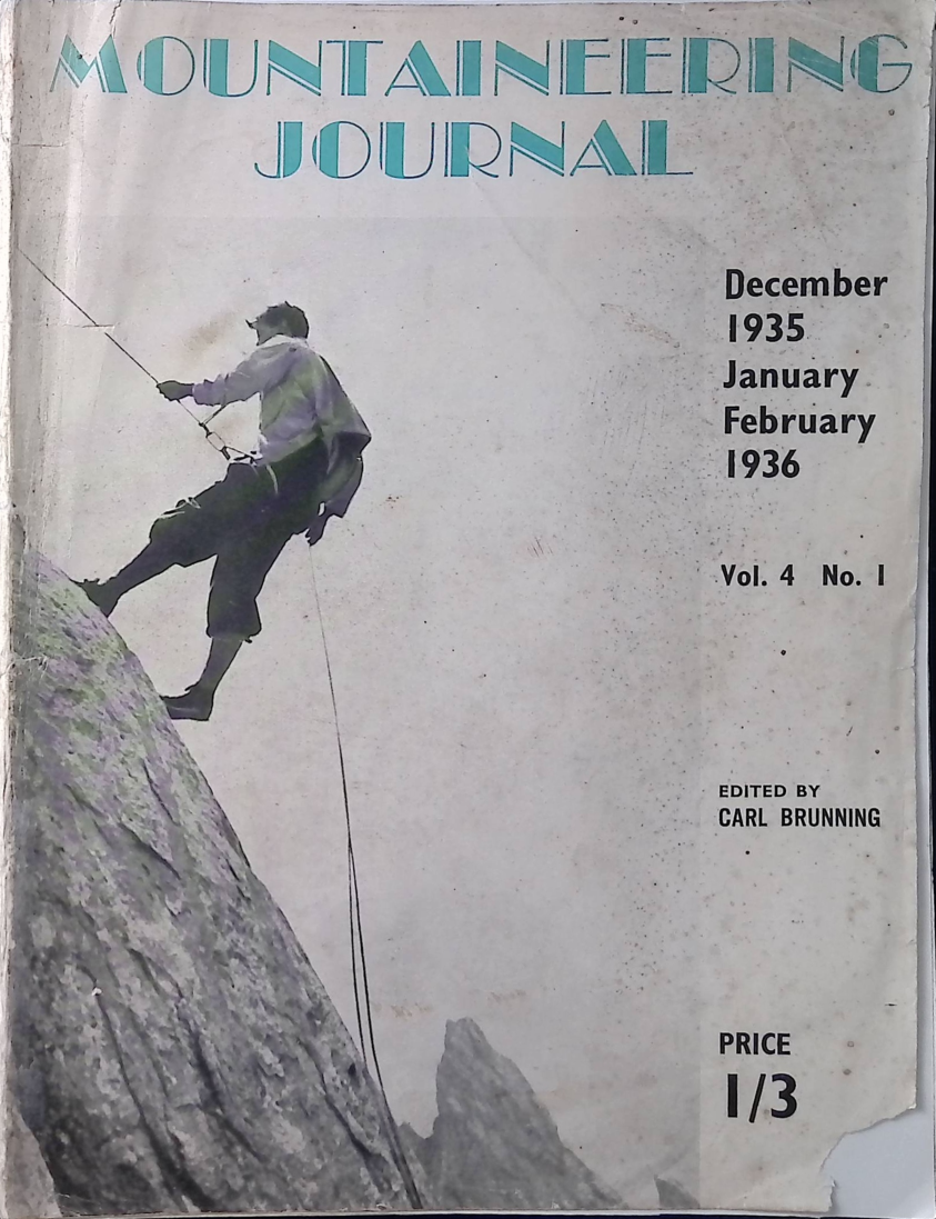 Mountaineering Journal - Winter 1935 thumbnail
